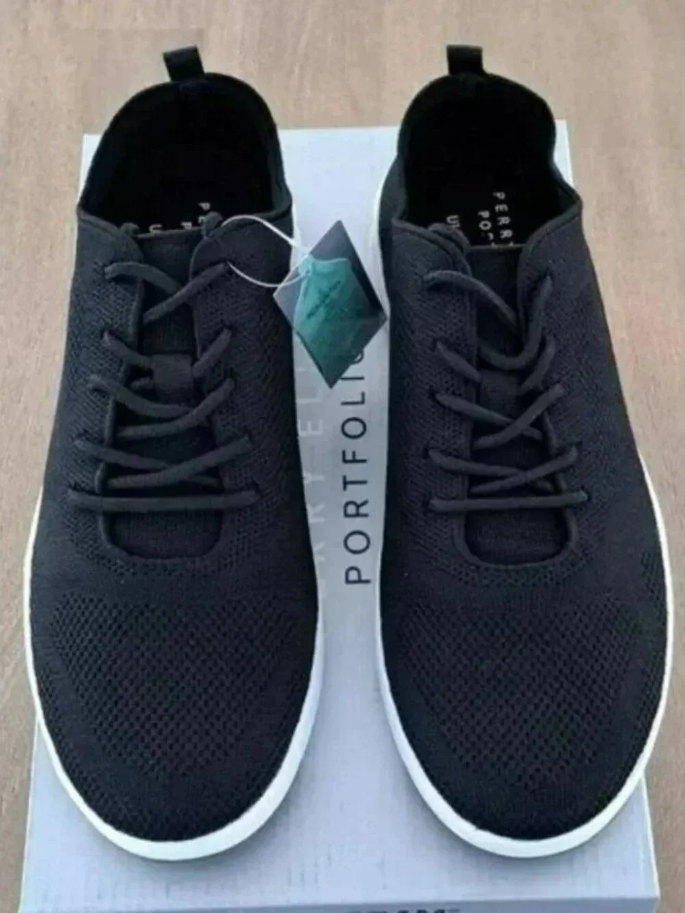 Perry Ellis Tread Sneaker - Color: Black - Size: 8.5